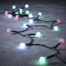 Новогодняя светодиодная гирлянда LUCA LIGHTING, ягодки, мультиколор на батарейках, 192 лампы, 1440 см 84628